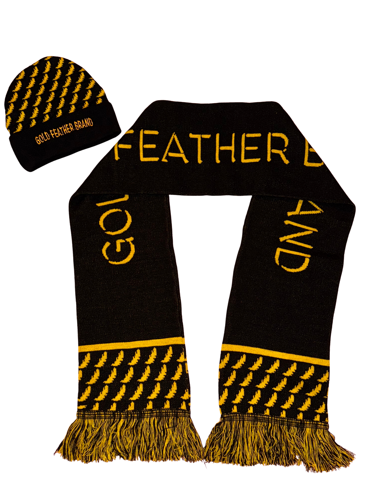 JACQUARD WOOL BEANIE & SCARF SET